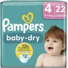 PAMPERS Couches Bébé Baby-Dry 9 14Kg Taille 4 pack de 22 couches