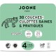 JOONE PARIS Couches Culottes Bébés 7 14Kg Taille 4 pack de 30 couches bébé