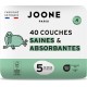 JOONE PARIS Couches Culottes Bébés 10 - 18Kg Taille 5 pack de 40 couches bébé