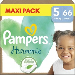 PAMPERS Couches Bébé Harmonie 11 16Kg Taille 5 pack de 66 couches