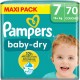 PAMPERS Couches Bébé Baby Dry 15+Kg Taille 7 pack de 70 couches