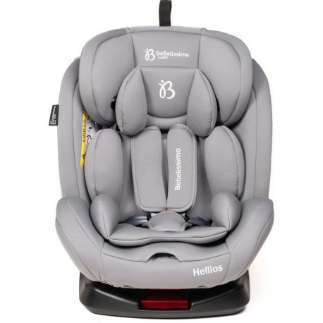 NC Bebelissimo Siège Auto Isofix Pivotant 360 ° Groupe 0+/1/2/3 (0-36Kg)- Hellios Gray /gray