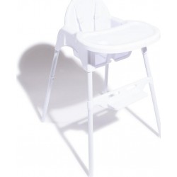 TEX BASIC Chaise haute blanc de 6 à 36 mois la chaise haute