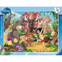 Ravensburger Puzzle cadre 30-48 pièces - Mowgli et Baloo / Disney Livre de la Jungle