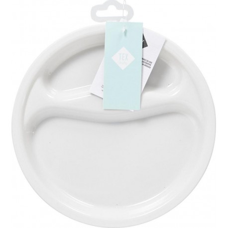 TEX BABY Assiette gris clair l'assiette