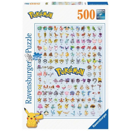 Ravensburger Puzzle 500 pièces - Pokédex première génération / Pokémon