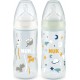 NUK Biberon temperature control 300mL 0-6 mois Serenity + lot de 2 biberons