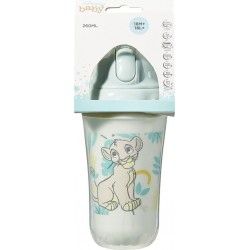 DISNEY Tasse à paille 260mL Simba BABY la tasse