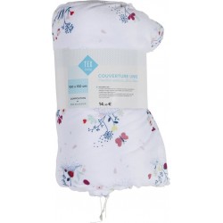 TEX BABY Couverture Blanc le plaid