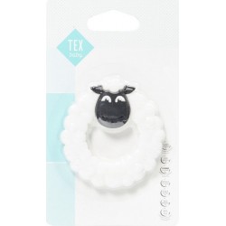 TEX BABY Anneau de dentition blanc anneau dentition