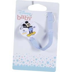 DISNEY Attache tétine bébé bleu