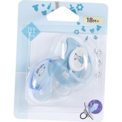 TEX BABY Sucette bébé bleu dès 18 mois lot de 2 sucettes