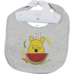 DISNEY Bavoir bébé Winnie l'ourson lot de 2