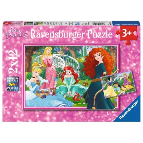 Ravensburger Puzzles 2x12 pièces - Dans le monde des princesses Disney