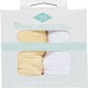 TEX BABY Drap housse jaune/blanc 1 coton 40x80cm lot de 2 draps housse