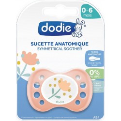 DODIE Tétine de 0 6 mois Rose la tétine