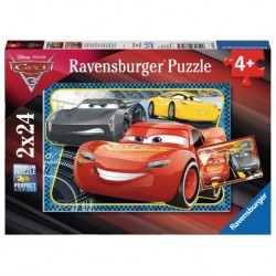 Ravensburger Puzzles 2x24 pièces - A l'aventure avec Flash McQueen / Disney Cars 3