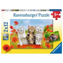 Ravensburger Puzzles 2x12 pièces - La découverte des chats