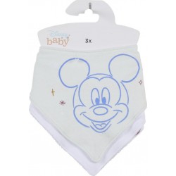 TU DISNEY Bandana bébé bleu lot de 3