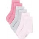 TEX BABY Chaussettes bébé fille rose/gris T15/17 lot de 3 paires de chaussettes