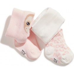 TEX BABY Collant Rose lot de 2