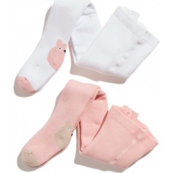 TEX BABY Collant Thermique Rose lot de 2