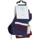 TEX BABY Mi-chaussettes bébé marine/blanc/bordeaux T21/23 lot de 3 paires de mi-chaussttes