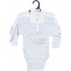 TEX BABY Body bébé bleu manches longues 1 mois lot de 3 bodies