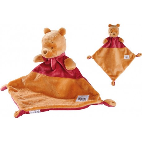 DISNEY Doudou mouchoir Winnie l'ourson