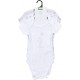 TEX BABY Body bébé gris/blanc 1 coton 18 mois lot de 3 bodies