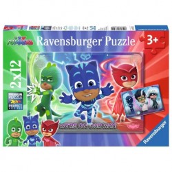 Ravensburger Puzzles 2x12 pièces - Le Bien contre le Mal / Pyjamasques