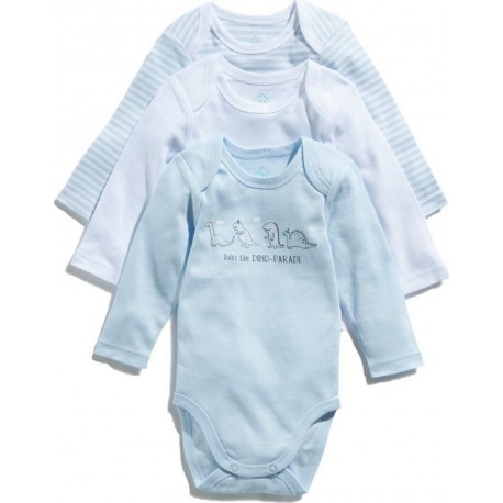 TEX BABY Body bébé fille blanc en coton Bio 36 mois lot de 3 bodies