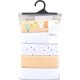 TEX BABY Body bébé orange/blanc 1 coton 36 mois lot de 5 bodies