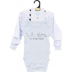 BIO TEX BABY Body bébé BIO bleu manches longues 9 mois TEX BABY lot de 3 bodies