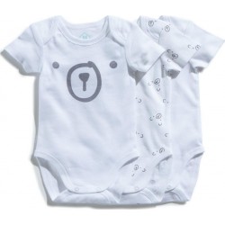 TEX BABY Body bébé vent en coton Bio 23 mois lot de 3 bodies