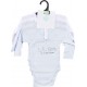 TEX BABY Body bébé bleu clair 100% coton 1 mois lot de 3 bodies