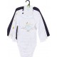 TEX BABY Body bébé marine/blanc 1 coton 36 mois lot de 3 bodies