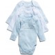 TEX BABY Body bébé fille blanc en coton Bio 23 mois lot de 3 bodies