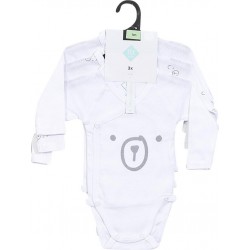 TEX BABY Body bébé blanc dès la naissance lot de 3