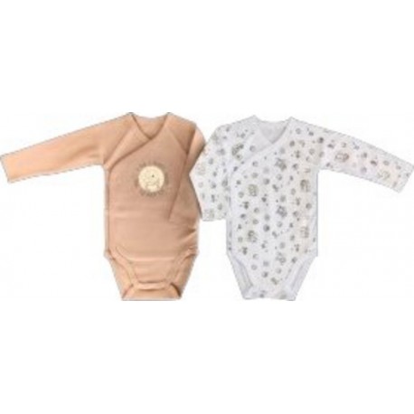 DISNEY Body Marron 100% Coton lot de 2