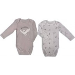 WARNER BROS Body Edwige Gris 100% Coton lot de 2