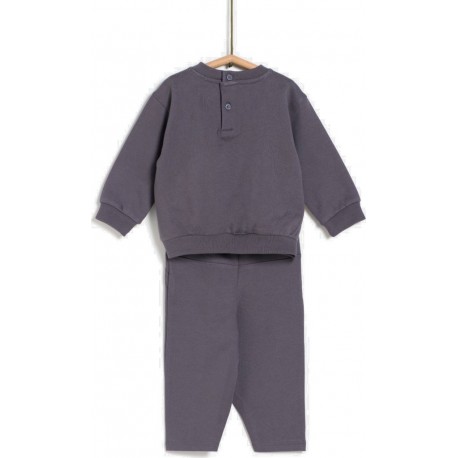 TEX BABY Ensemble Gris 100% Coton bio l'ensemble