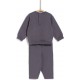 TEX BABY Ensemble Gris 100% Coton bio l'ensemble