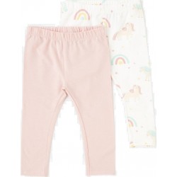 TEX Legging bébé rose 9 mois lot de 2