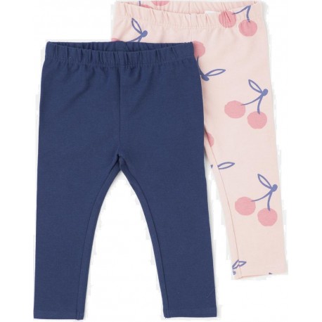 TEX Legging bébé bleu 9 mois lot de 2