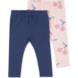 TEX Legging bébé bleu 6 mois lot de 2