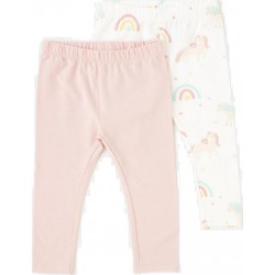 TEX Legging bébé rose 6 mois lot de 2