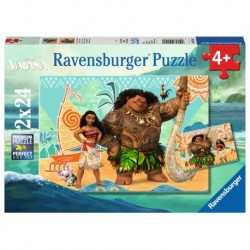 Ravensburger Puzzles 2x24 pièces - Vaiana et ses amis / Disney