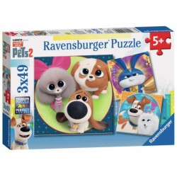 Ravensburger Puzzles 3x49 pièces - Endroit joyeux / Comme des bêtes 2