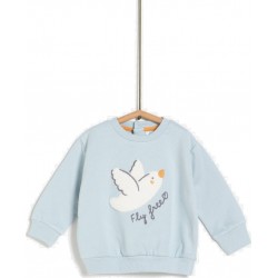 TEX BABY Sweatshirt Beige 100% Coton le sweat